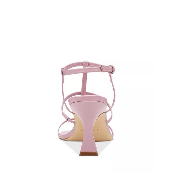 MARC FISHER LTD NWOT Size 8M Pink Dennie Square Toe Strappy Mid Heel Sandals - Picture 4 of 9